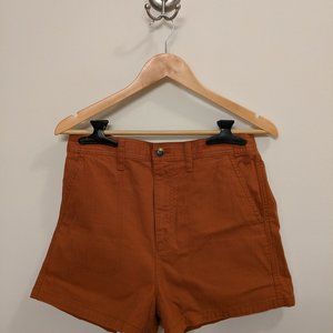 NWT Madewell Camp Short in burnt sienna